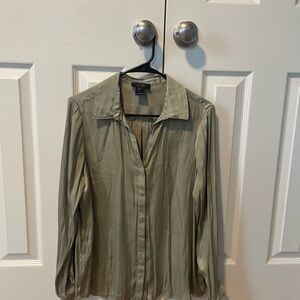 Rachel Zoe Olive Button Down Shirt